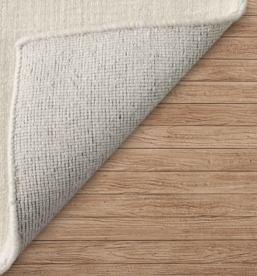 Cloud White Hand-Loomed Wool Rug