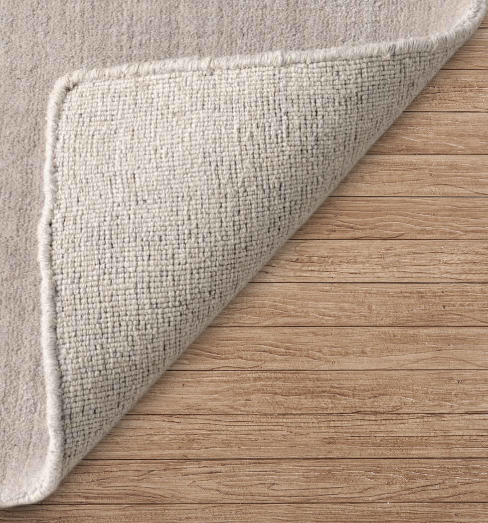 Pebble Grey Hand-Loomed Wool Rug