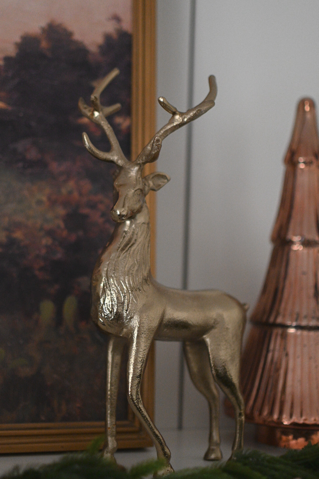 Gold Standing Deer