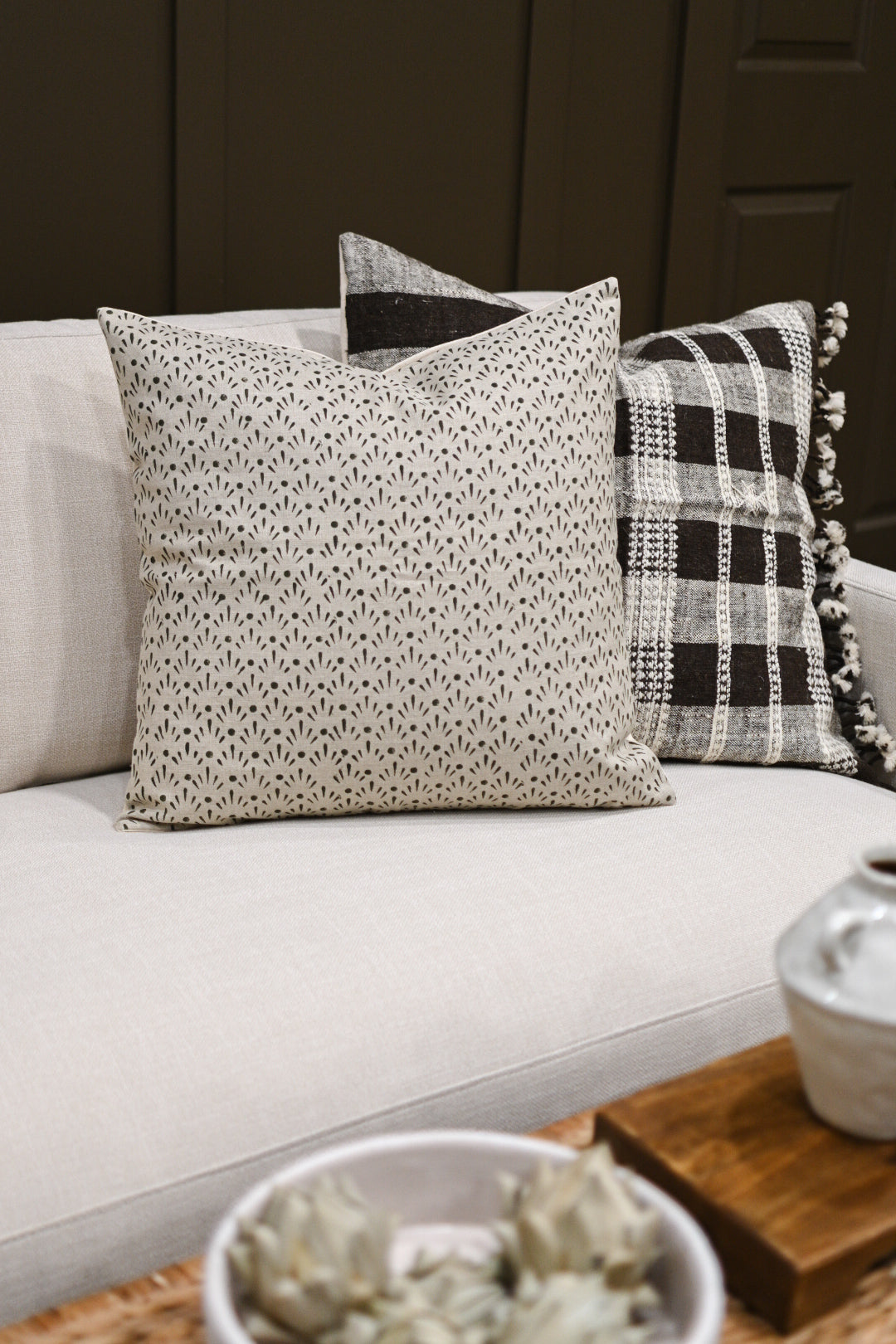 Arlowe Block Print Pillow Cover