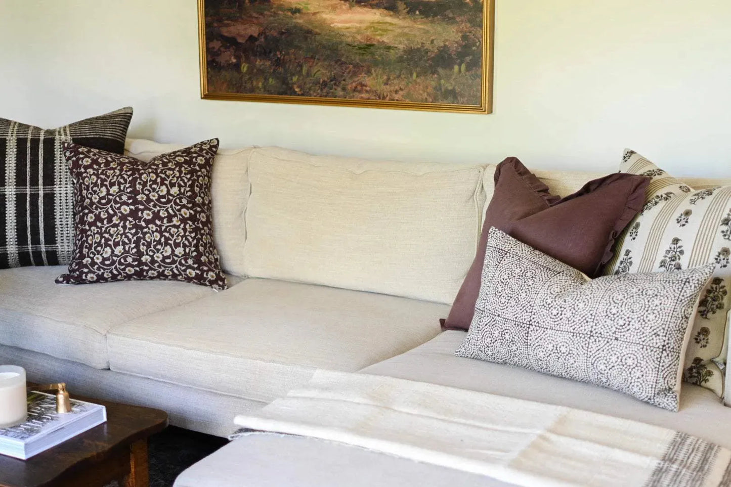 Vada Block Print Pillow Cover - Maple Village Lane