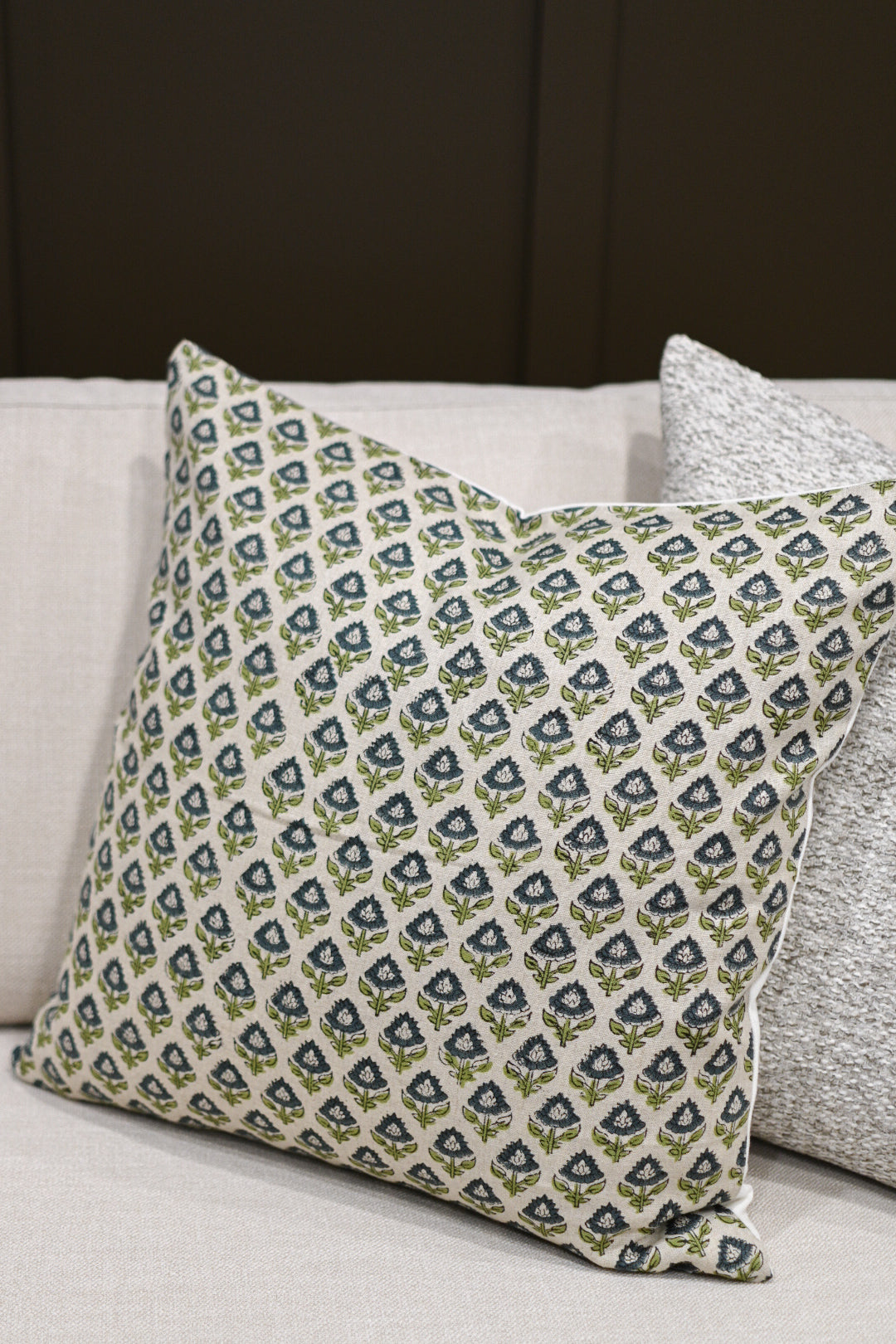 Noor Block Print Pillow Cover