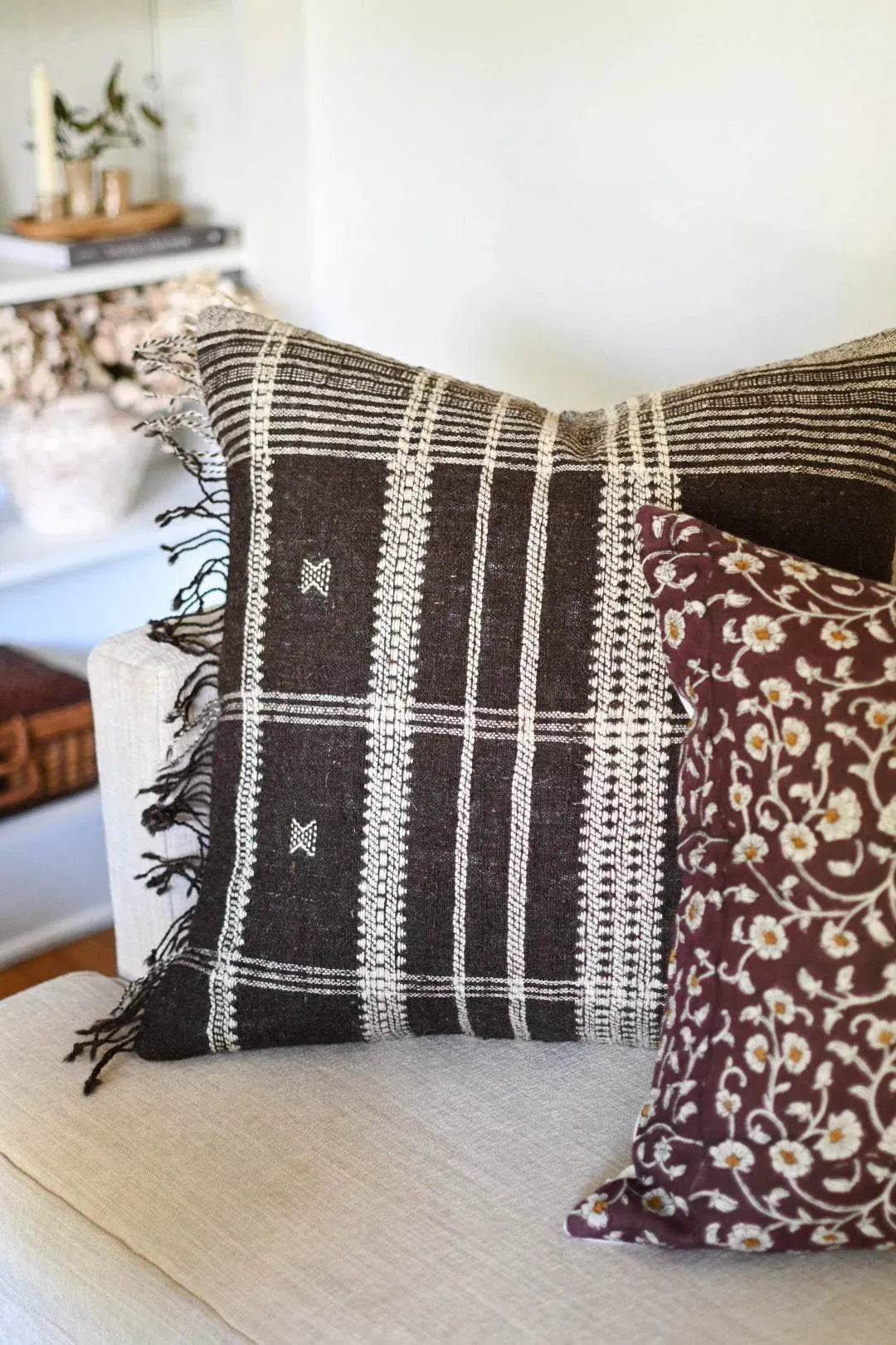 Steven Woven Pillow Cover - Maple Village Lane