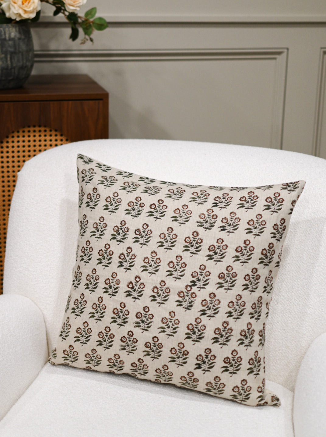 Briar Block Print Pillow Cover