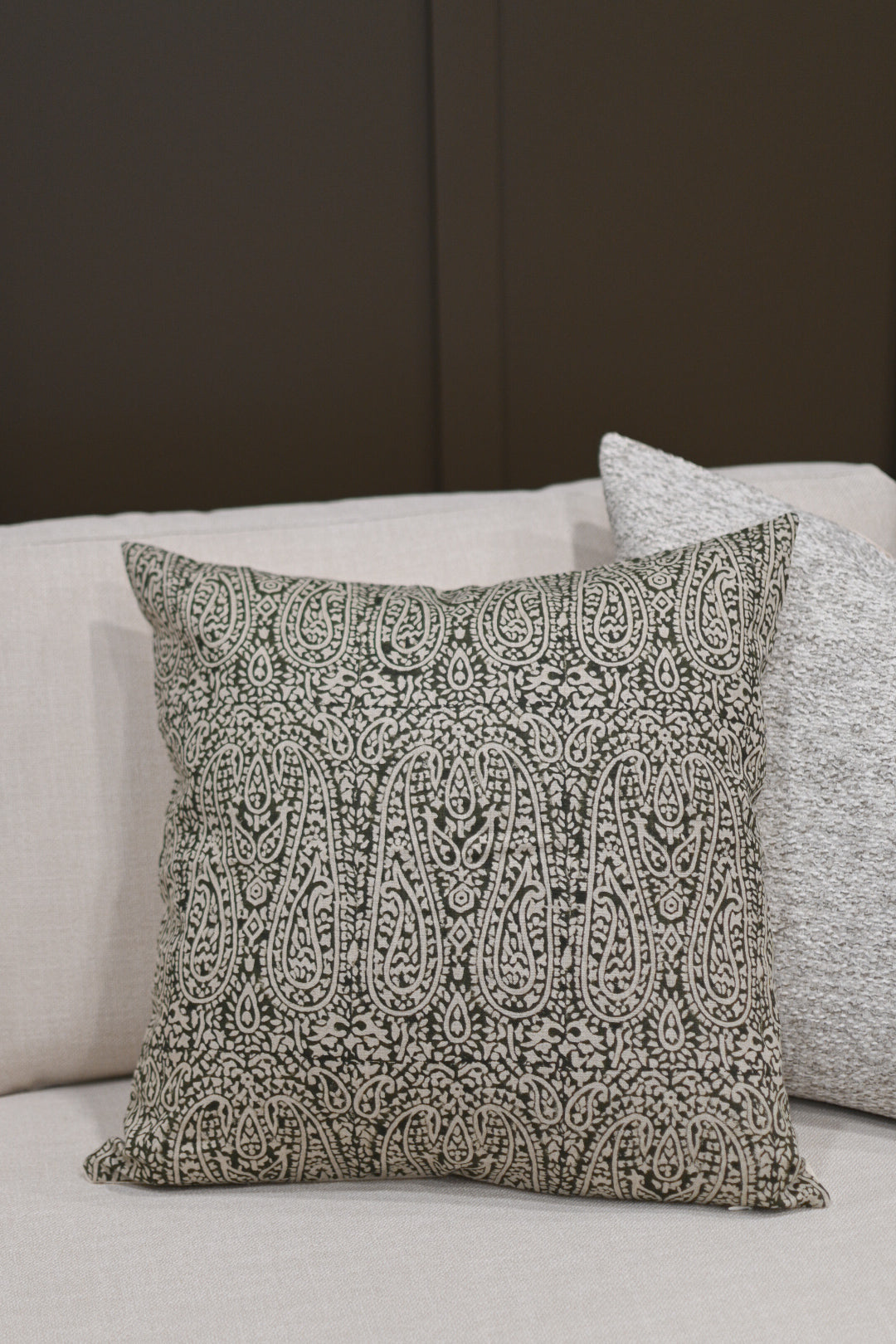 Evander Block Print Pillow Cover