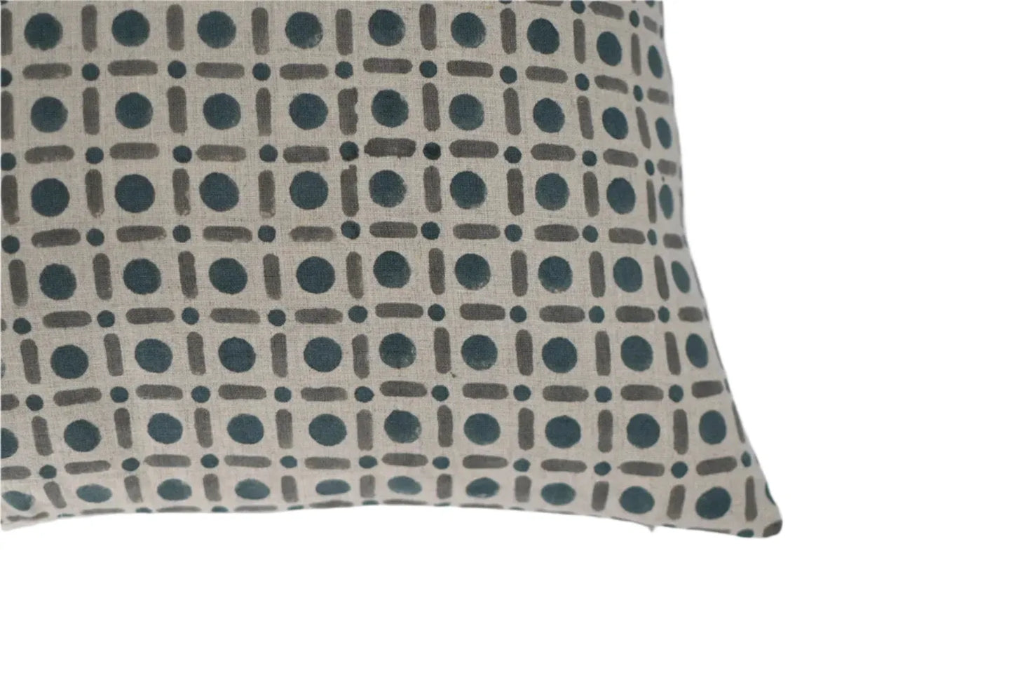 Levi Block Print Pillow Cover - Maple Village Lane