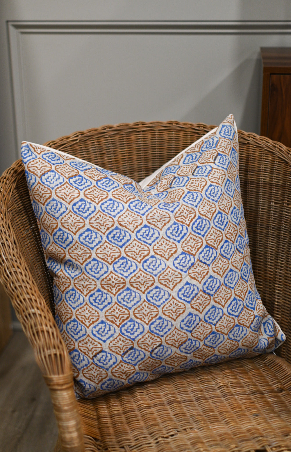 Thalina Block Print Pillow Cover