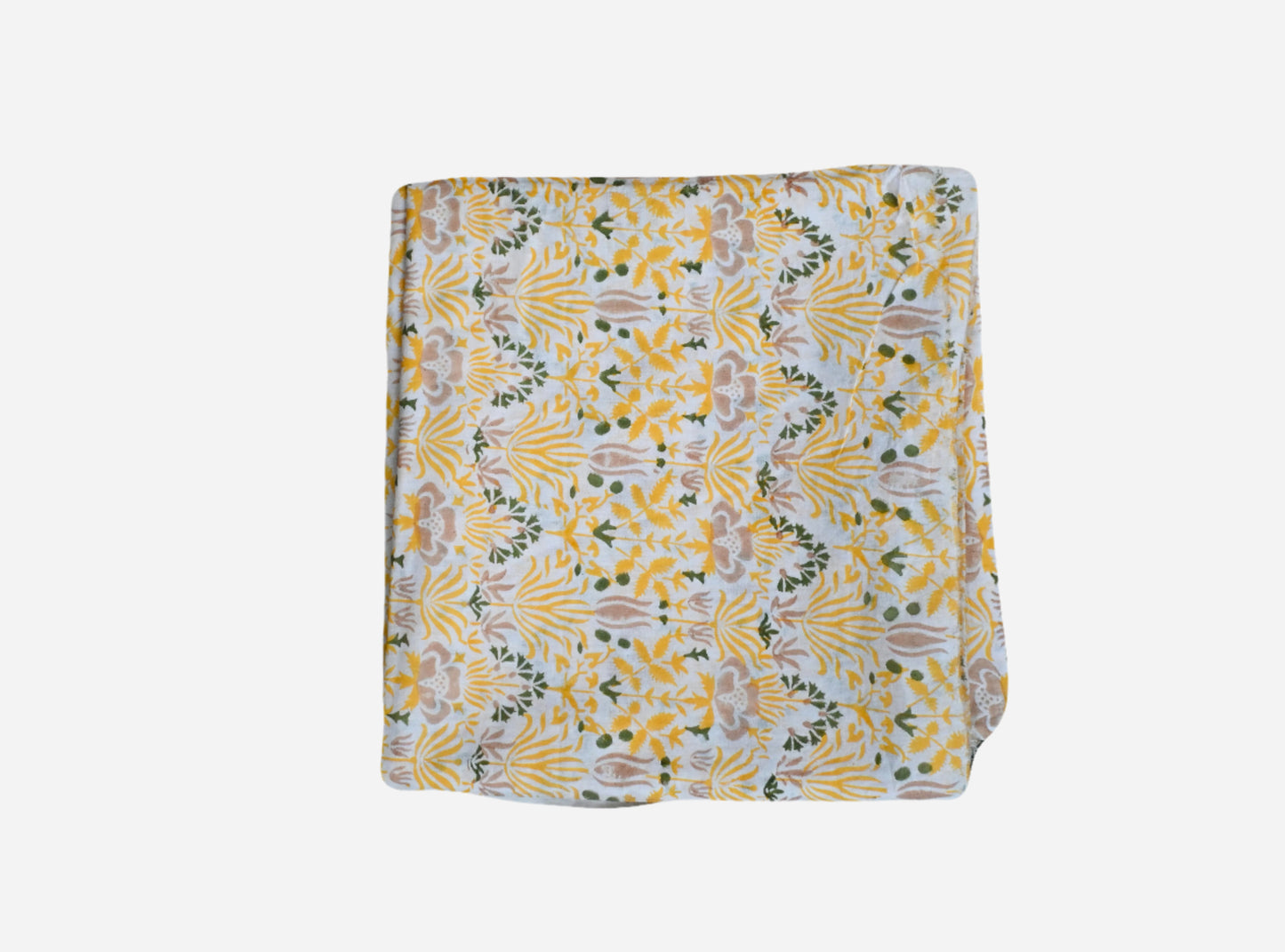 Shop Citrine Floral Block Print Tablecloth Online