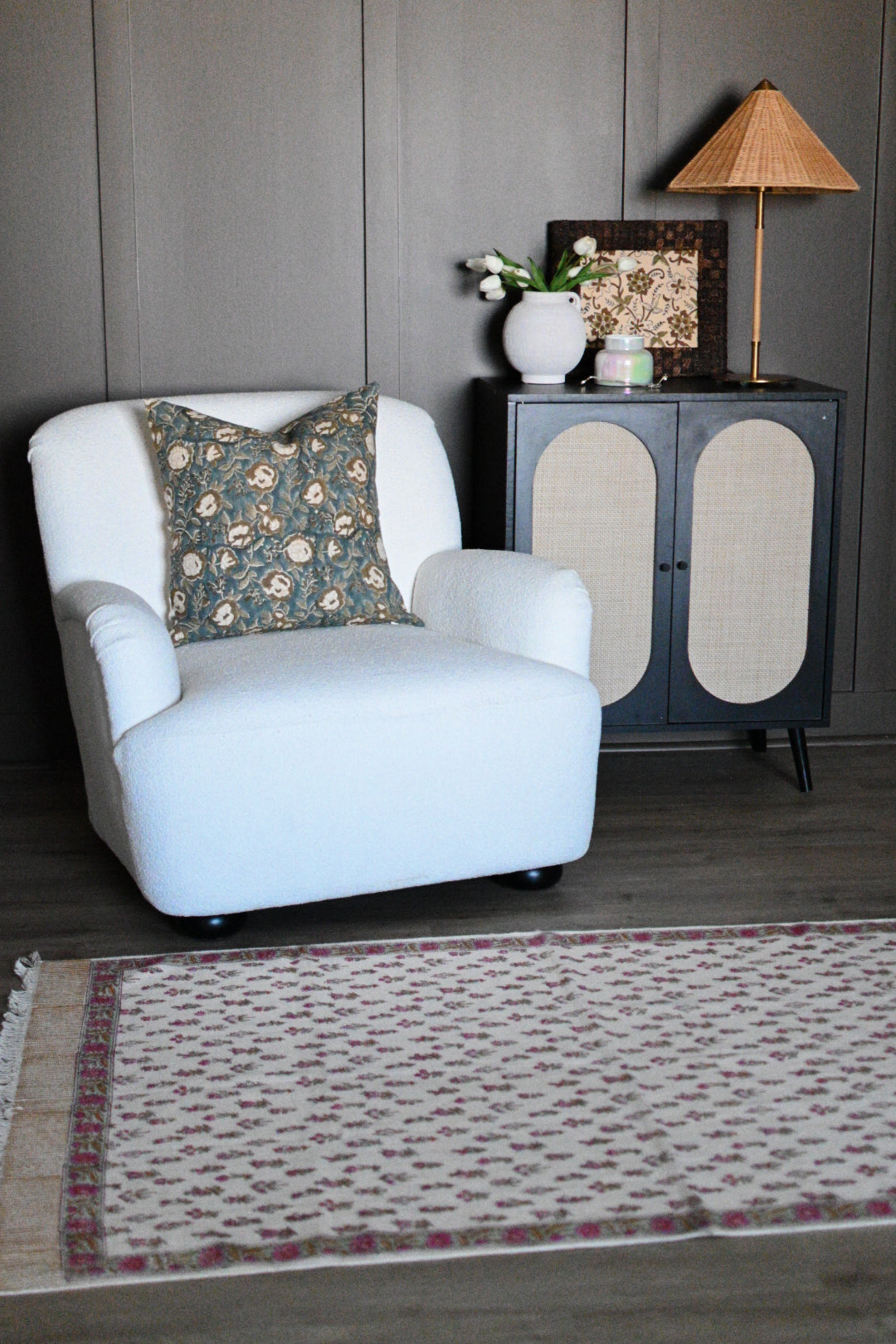 Gabriella Block Print Pillow Cover