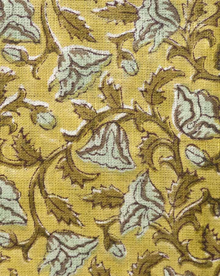 Scarlett Hand Block Printed Linen Fabric