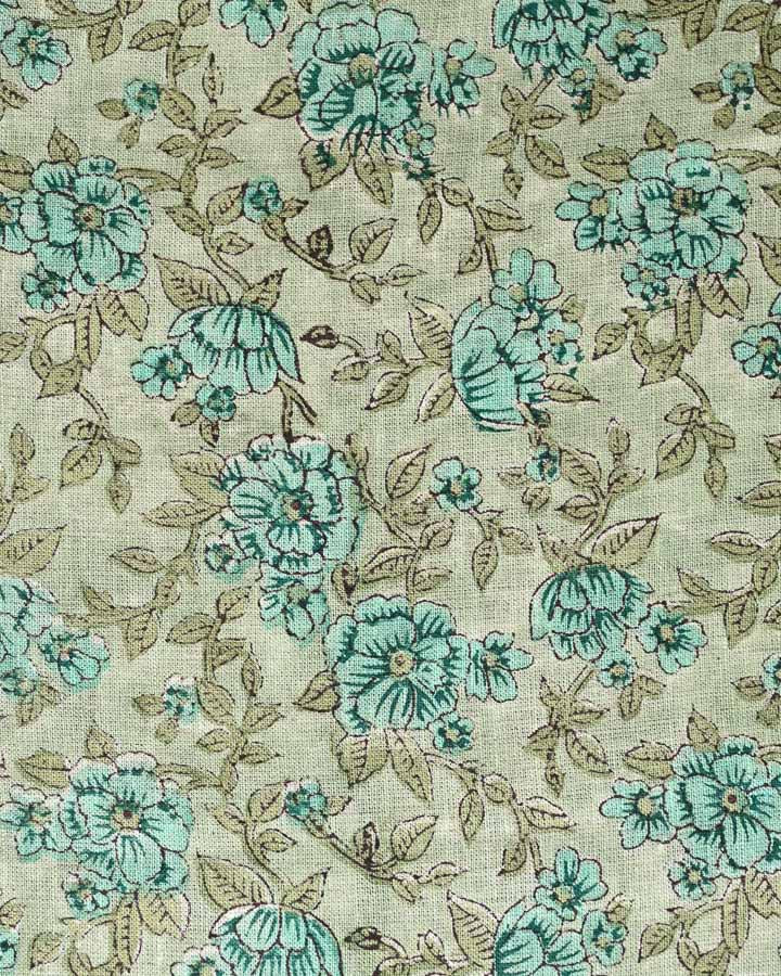 Adrian Hand Block Printed Linen Fabric