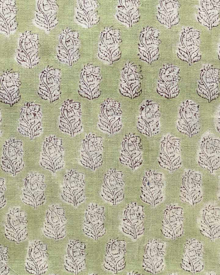 Wyatt Hand Block Printed Linen Fabric