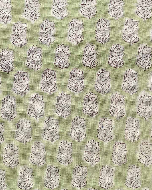 Wyatt Hand Block Printed Linen Fabric