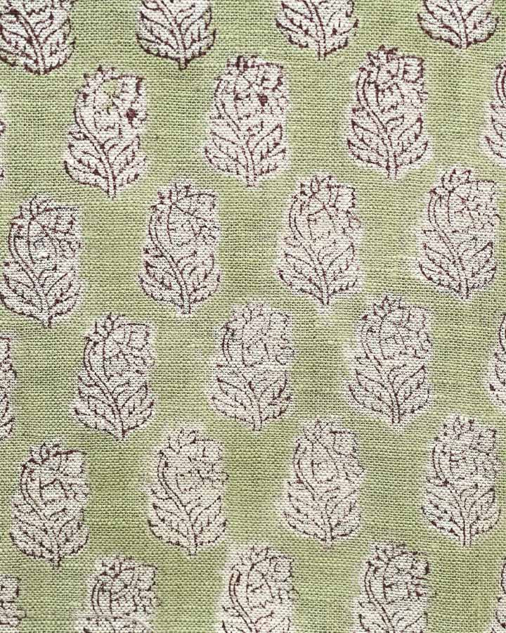 Wyatt Hand Block Printed Linen Fabric