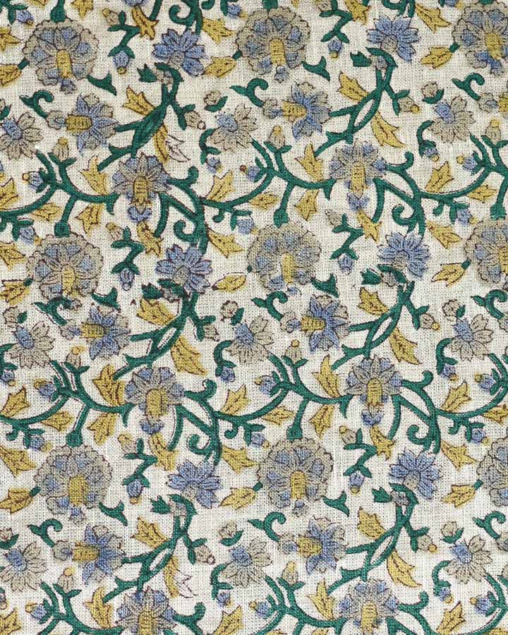 Plainna Hand Block Printed Linen Fabric
