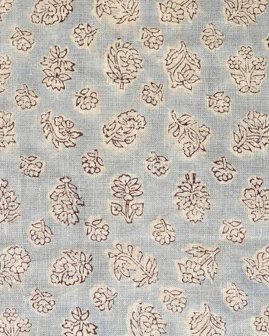 Kennedy Hand Block Printed Linen Fabric