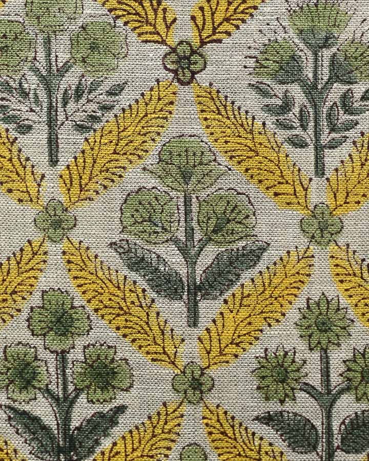 Soleia Hand Block Printed Linen Fabric