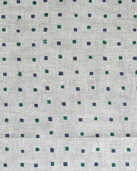 Benjamin Hand Block Printed Linen Fabric