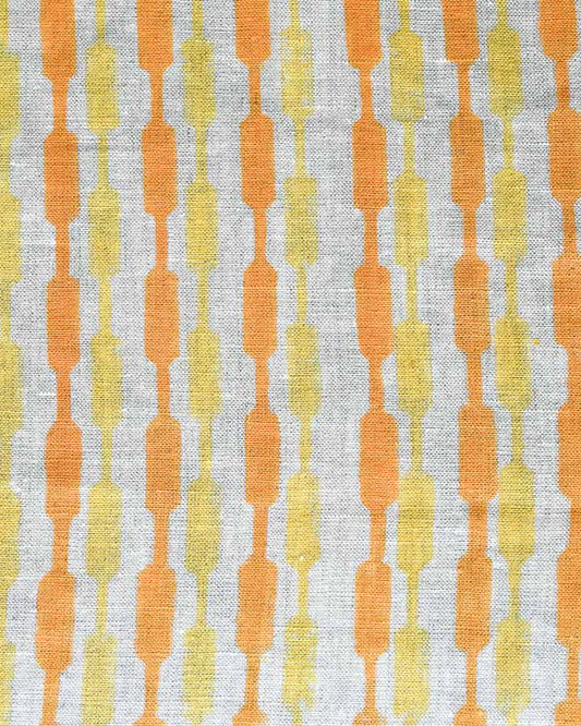 Daniel Hand Block Printed Linen Fabric
