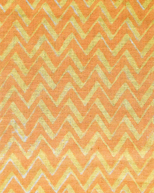 Oliver Hand Block Printed Linen Fabric