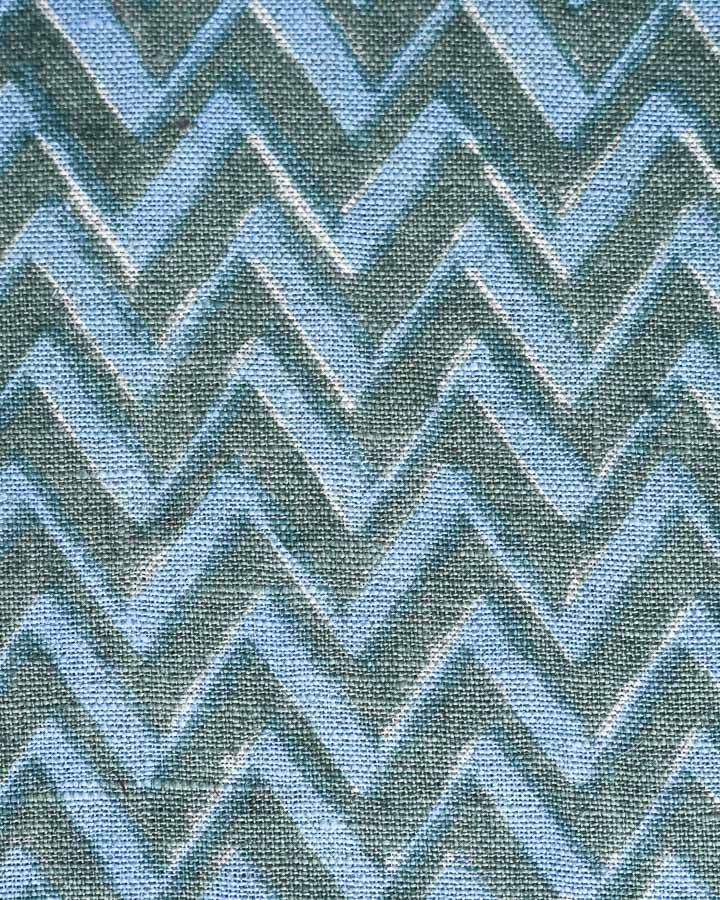 Samuel Hand Block Printed Linen Fabric