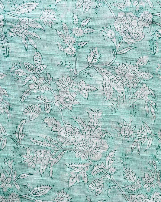 Caleb Hand Block Printed Linen Fabric