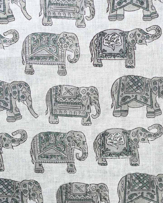Thomas Hand Block Printed Linen Fabric