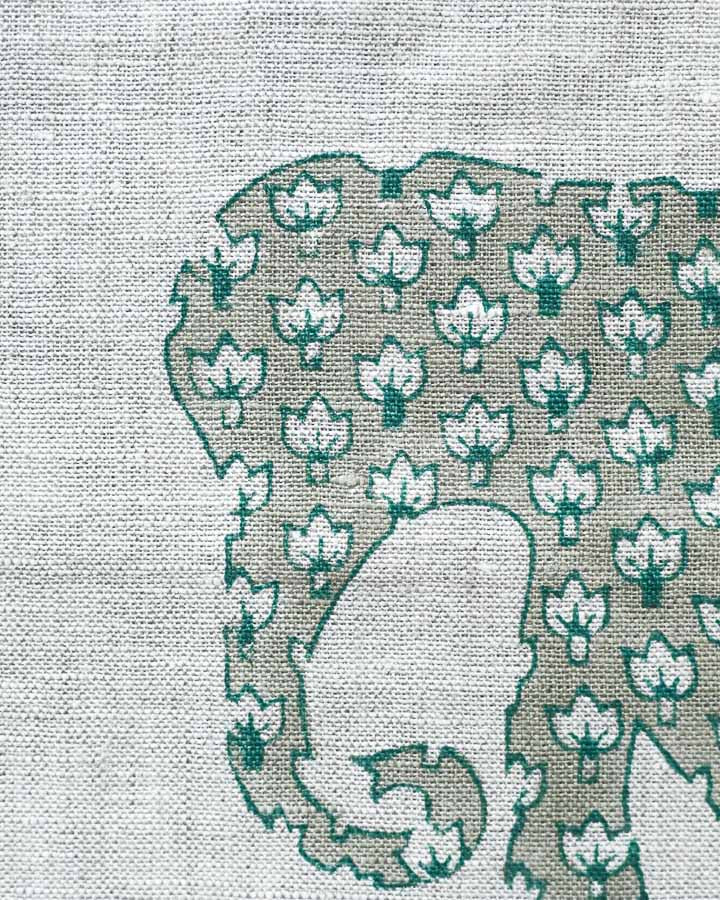 Henry Hand Block Printed Linen Fabric