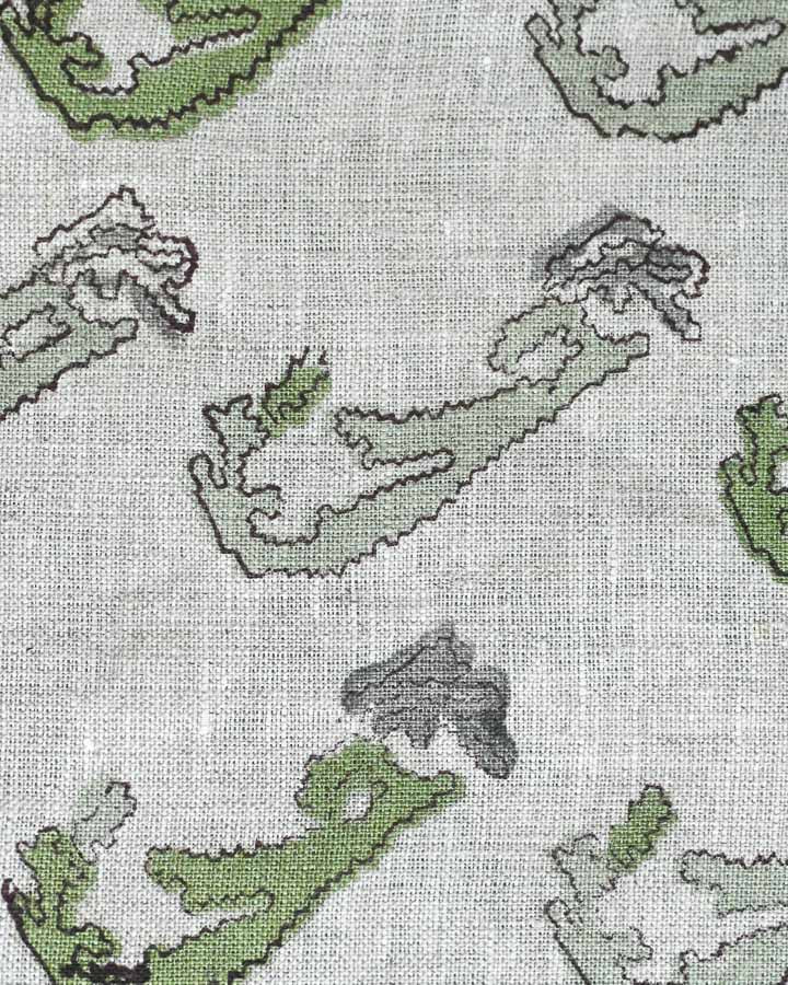 Victoria Hand Block Printed Linen Fabric