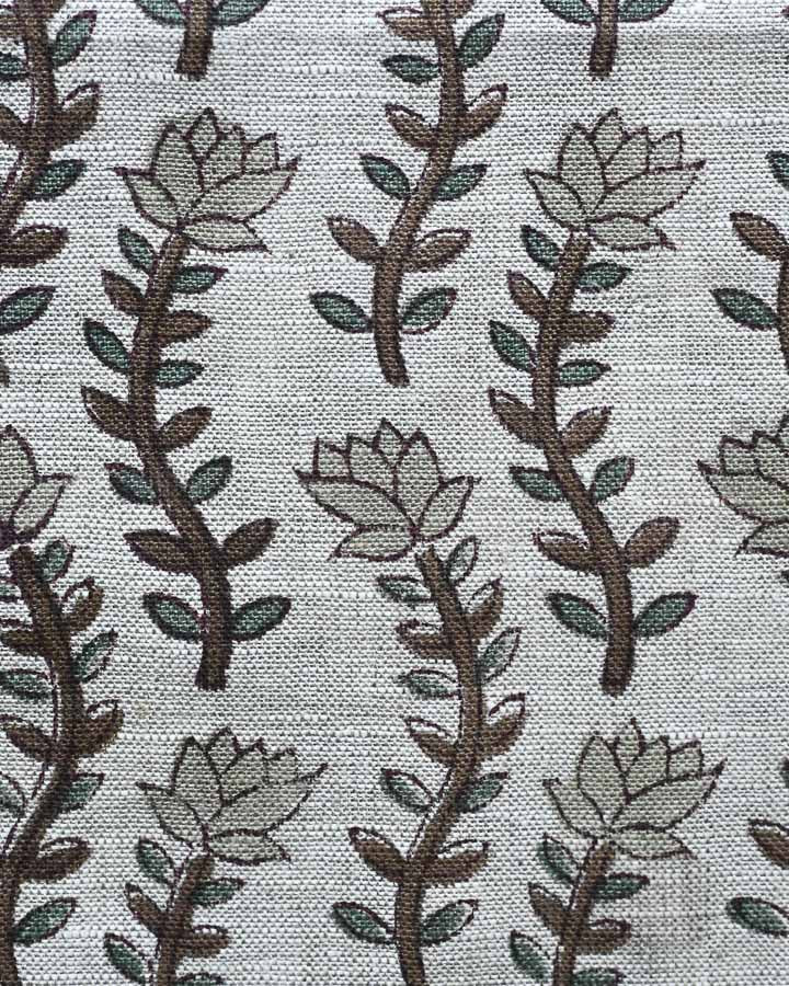 Easea Hand Block Printed Linen Fabric