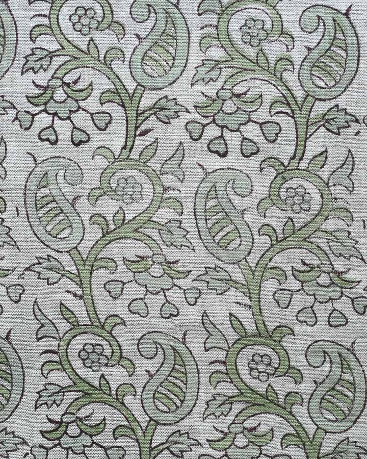 Harper Hand Block Printed Linen Fabric