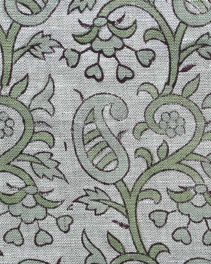Harper Hand Block Printed Linen Fabric