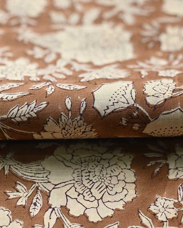Vivian Soft Indian Cotton Block Print Fabric