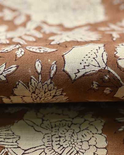 Vivian Soft Indian Cotton Block Print Fabric