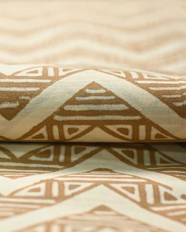 Julie Cotton Block Print Fabric by the Yard