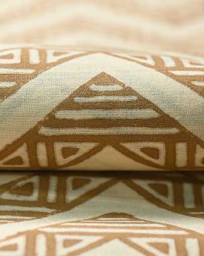 Julie Cotton Block Print Fabric by the Yard