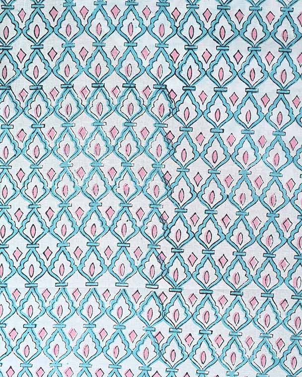 Yasmin Indian Block Printed Cotton Fabric