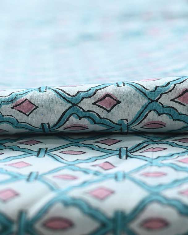 Yasmin Indian Block Printed Cotton Fabric