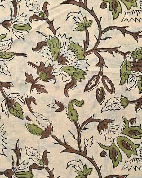 Elisa Block Print Cotton Fabric