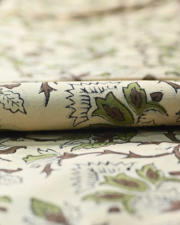 Elisa Block Print Cotton Fabric