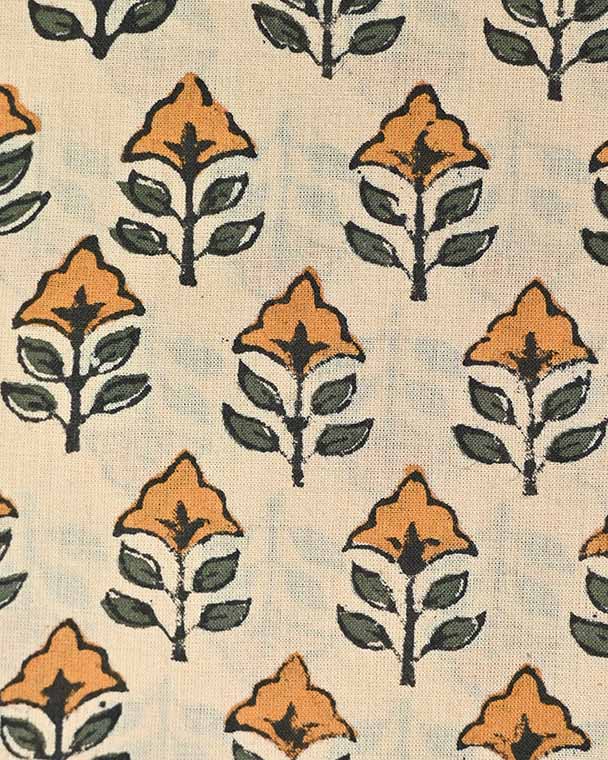 Sansa Block Print Cotton Fabric