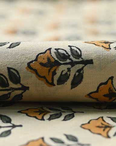 Sansa Block Print Cotton Fabric