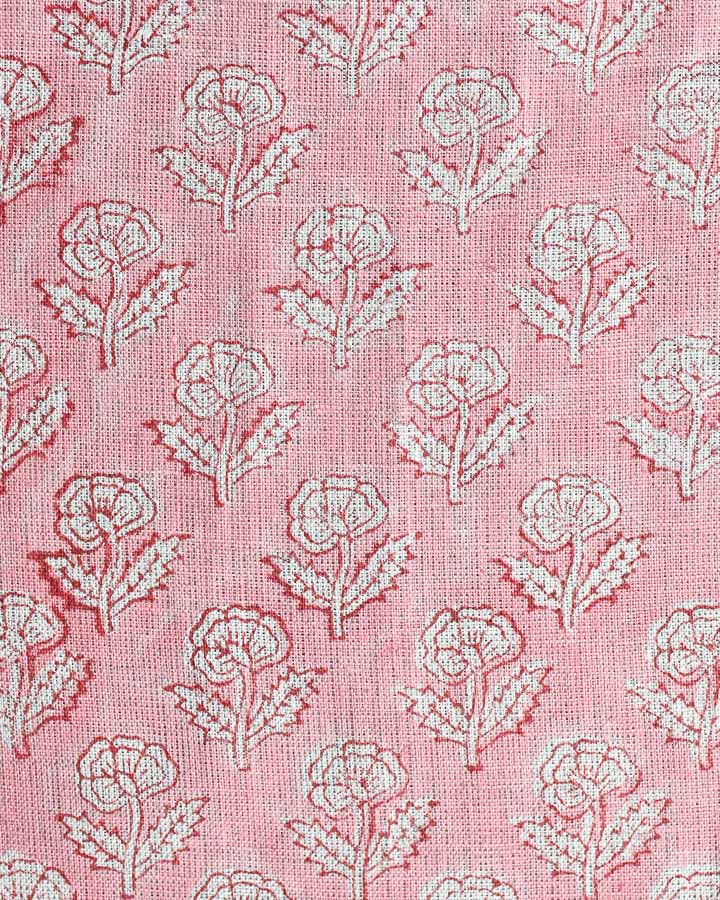 Tyler Hand Block Printed Linen Fabric