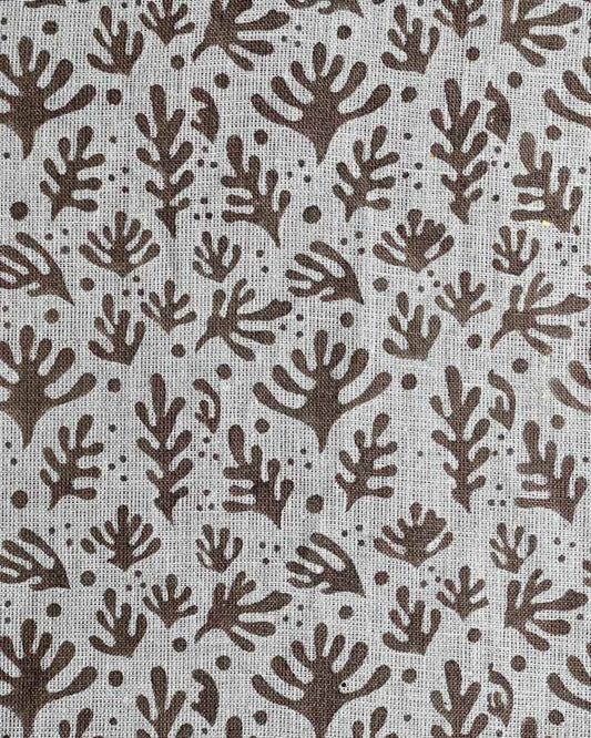 Ryder Hand Block Printed Linen Fabric