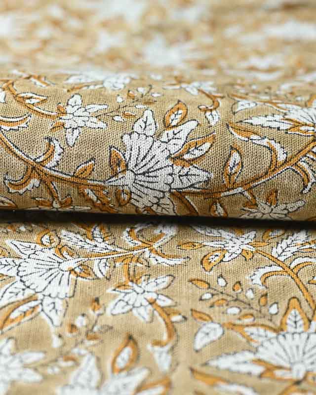 Angeli Indian Hand Block Print Fabric