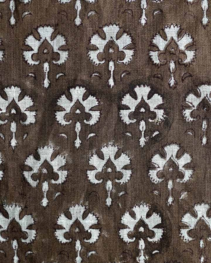 Mackenzie Hand Block Printed Linen Fabric