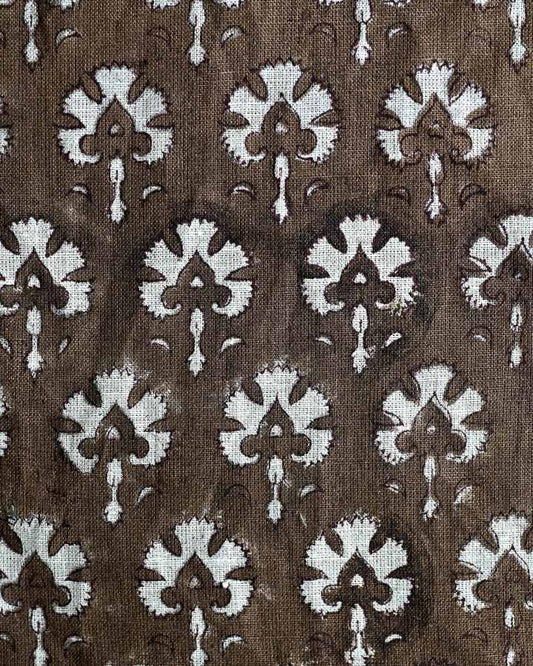 Mackenzie Hand Block Printed Linen Fabric