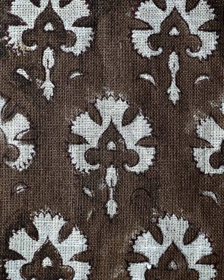 Mackenzie Hand Block Printed Linen Fabric