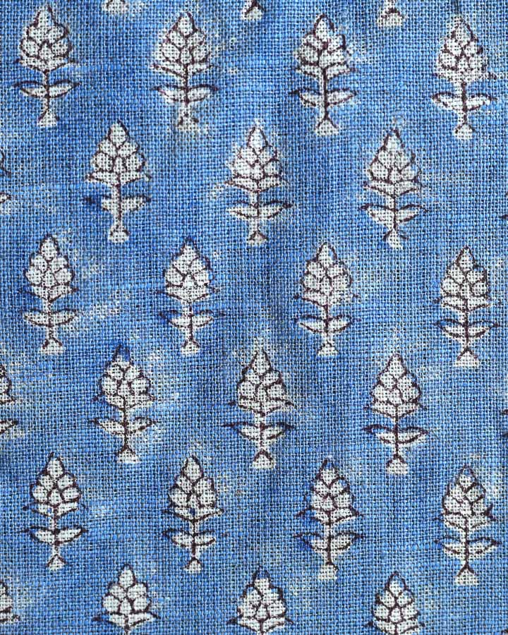 Hunter Hand Block Printed Linen Fabric