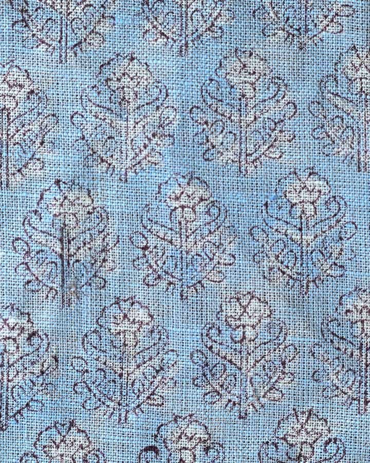 Damian Hand Block Printed Linen Fabric